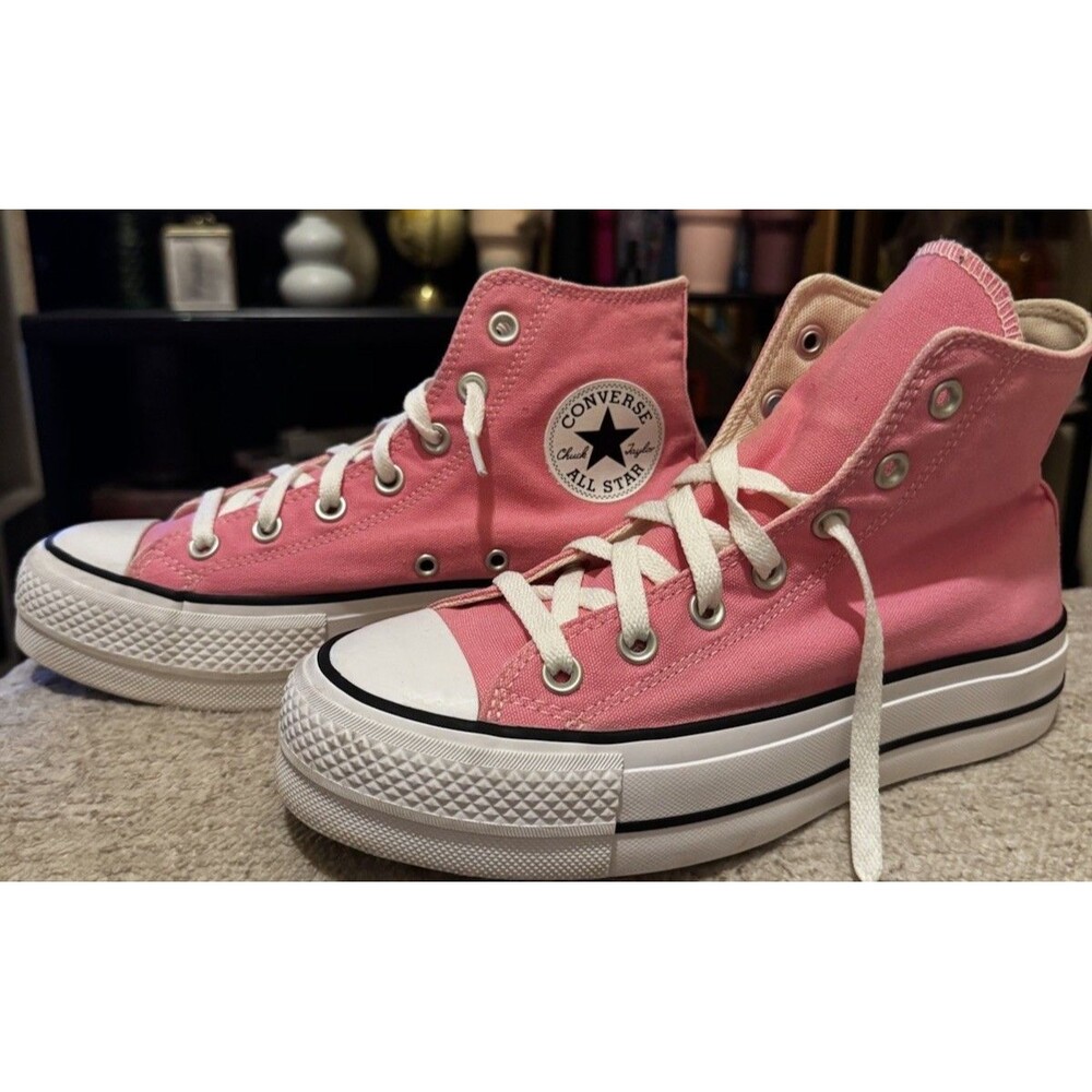 EUC Converse Women Chuck Taylor All Star Lift Platform High Bubblegum Pink W7.5